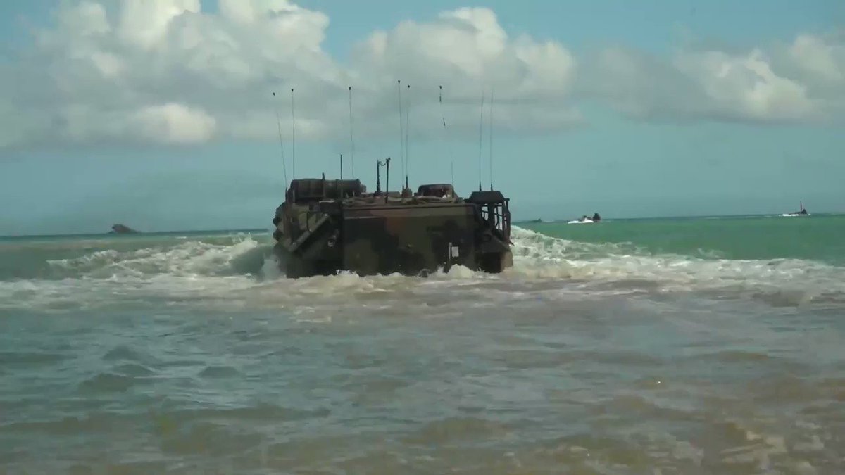 They’re back!
The @3d_Marine_Div has resumed waterborne operations training with amphibious assault vehicles in Okinawa, Japan. This training returns an important capability to the @IIIMEF; check it out! https://t.co/sm1k9PY06Y