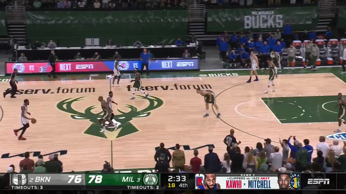 ▪️ KD & Khris trade clutch buckets
▪️ Jrue spins in for the go-ahead ✌️
▪️ Milwaukee 🔒 late to seal the W
@Bucks vs. @BrooklynNets was INTENSE down the stretch! #ThatsGame
Game 4 - Sunday, 3:00pm/et on ABC 🍿 https://t.co/71yv40QEBt