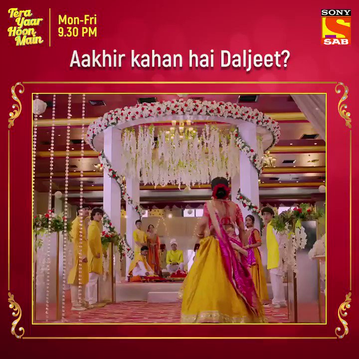 Mangal phero ke kuch hi waqt pehle laapata hain Daljeet. Aakhir aisa kya hua?
Jaanne ke liye dekhiye #TeraYaarHoonMain, aaj raat 9:30 baje, sirf Sony Sab par. https://t.co/wHKzqoIyoL