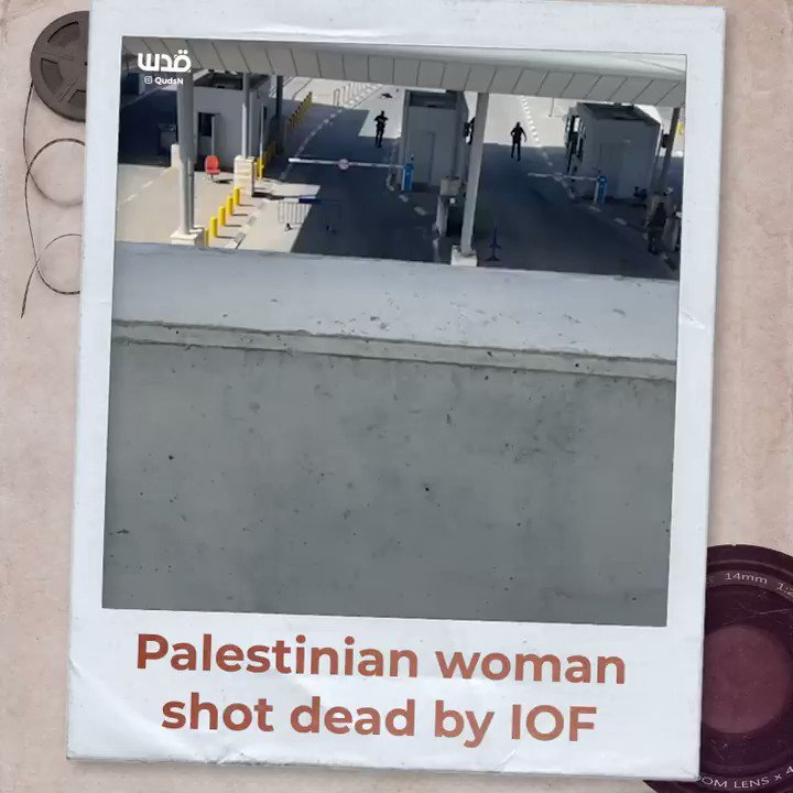 Watch | A #Palestinian woman was shot dead today by Israeli occupation forces at Qalandia checkpoint, on Jerusalem-Ramallah road in the occupied West Bank. https://t.co/Pc0fIJASGO