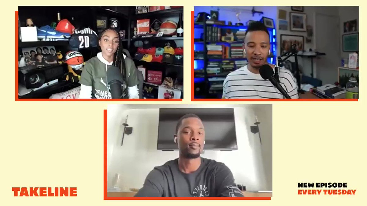 So @netw3rk asked @hbarnes about his future in politics and his nickname the Senator might be the most accurate of them all 🙌🏾 We talked about little bit of everything & then Harrison went on to beat me in Take Survivor 🙄
@takelineshow | @crookedmedia https://t.co/no7Rb71JAG