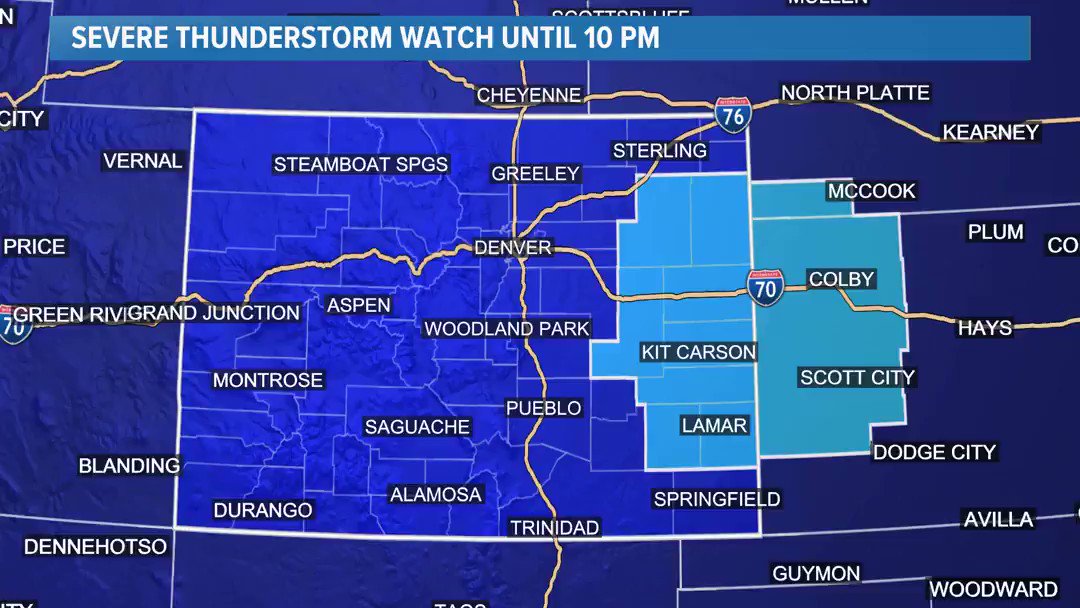 A Severe Thunderstorm Watch is in effect for parts of ...