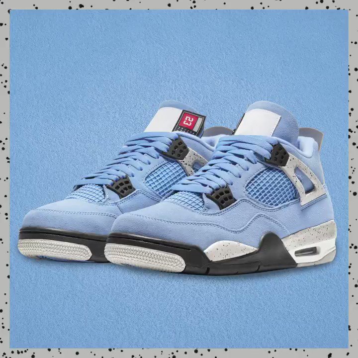 DICK S Sporting Goods on X Restock alert. The Air Jordan Retro 4 University Blue is back in stock on 7 9 at 10AM ET. Available online only. RecognizeGame X