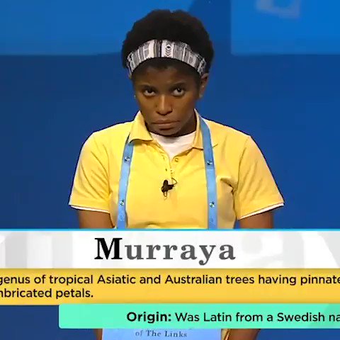 13-year-old Zaila Avant-garde of Louisiana is your 93rd Scripps National #SpellingBee champion ‼️
The first African-American winner of the competition 👏 https://t.co/y2Y5dAGcVN