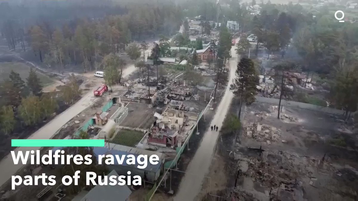 Continued Wildfires Ravage Parts of Russia