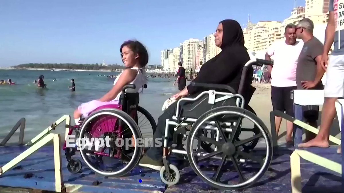 ICYMI: 'At first, I couldn't swim, but now I don't need help from my father or anyone else,' says Abdelrahman at a beach in Alexandria, Egypt, that has been designed for people with disabilities https://t.co/1Bk19gBDmL