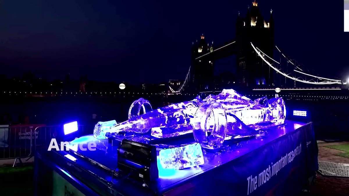 WATCH: This 594-gallon ice replica of a Formula E car in London was left to melt in London for 24 hours to show the effects of climate change https://t.co/vcHeKEunOc