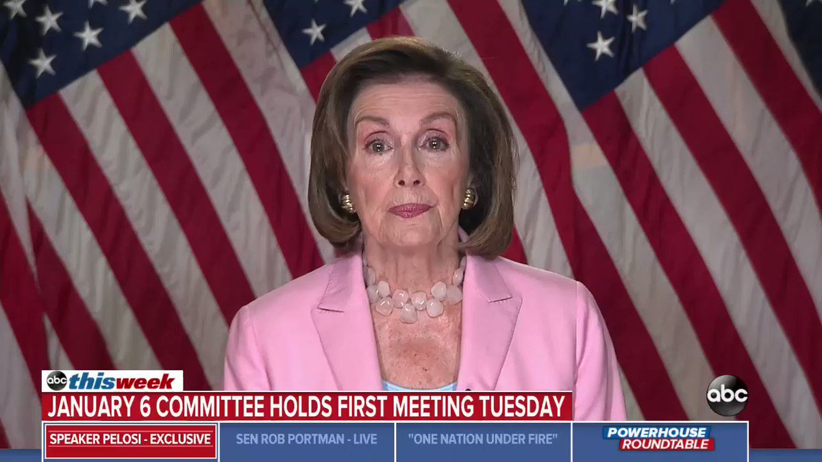 Speaker Nancy Pelosi tells @GStephanopoulos that she plans to name more Republicans to the Jan. 6 select committee after vetoing two of House Minority Leader Kevin McCarthy’s recommendations: “You could say that's the direction I would be going." https://t.co/3NlObOqjFv https://t.co/4hJwViTMxK