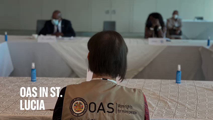 EOM #OASinStLucia continues observing the preparations for the July 26 general elections.
🗳Comprised of 12 people of 10 different nationalities
🇱🇨Deployed in 17 constituencies
🔎Third time the OAS is observing elections in #StLucia https://t.co/RM1wz1fnEl