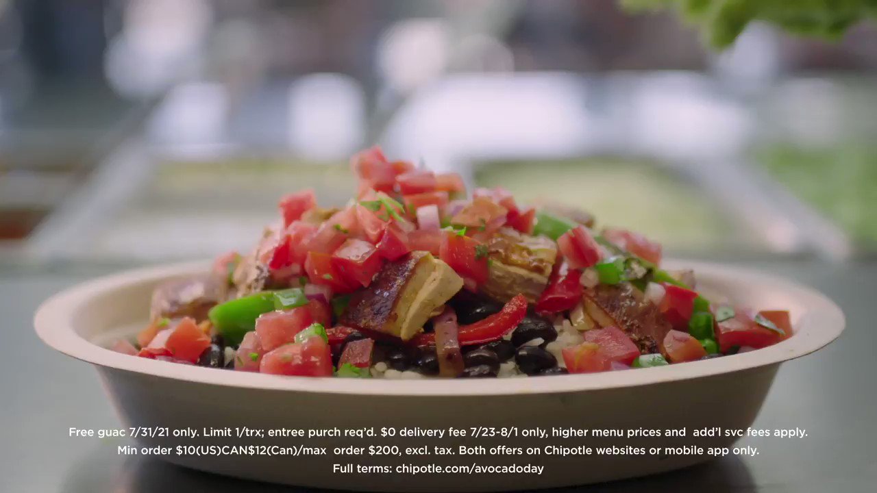 Chipotle on Twitter "TreverNelson It's National Avocado Day. Use