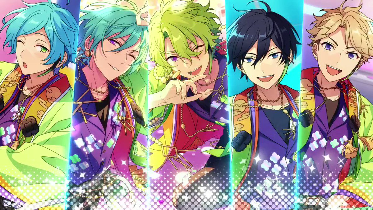 シャッフルユニット『⽉都スペクタクル』 ☆5 風早 巽 ☆5 巴 日和 ☆4