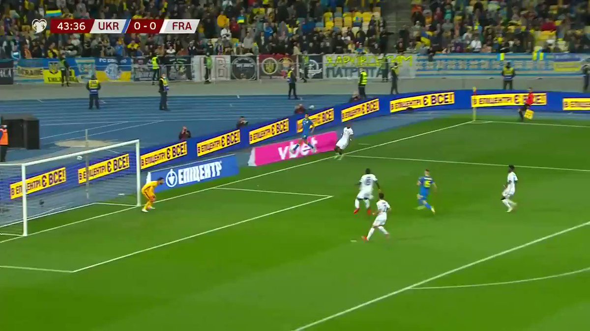 Shaparenko's first international goal for Ukraine is a STUNNER vs. France 🤩