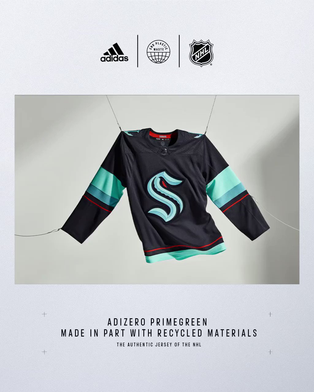 Seattle Kraken NHL Home Authentic Primegreen Jersey