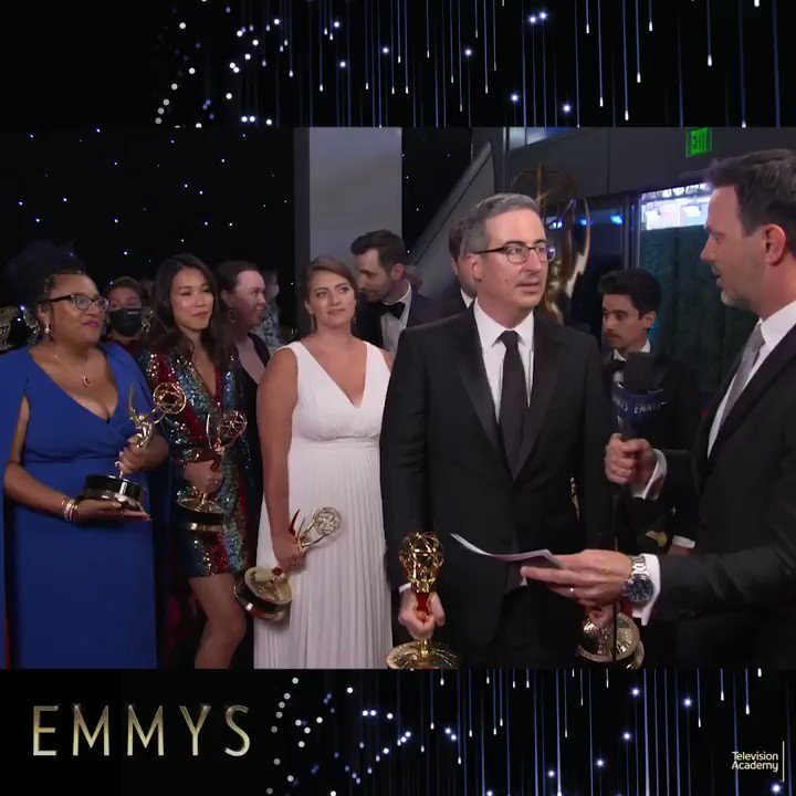 After Taking Home Two Emmys IAmJohnOliver And The Team From After Taking Home Two Emmys IAmJohnOliver And The Team From
