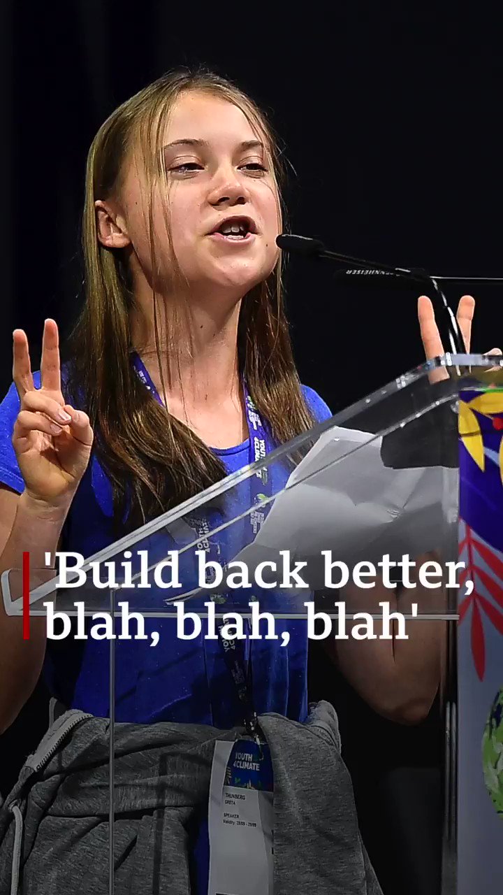 Greta Thunberg roasts world leaders for being blah, blah, blah on climate action