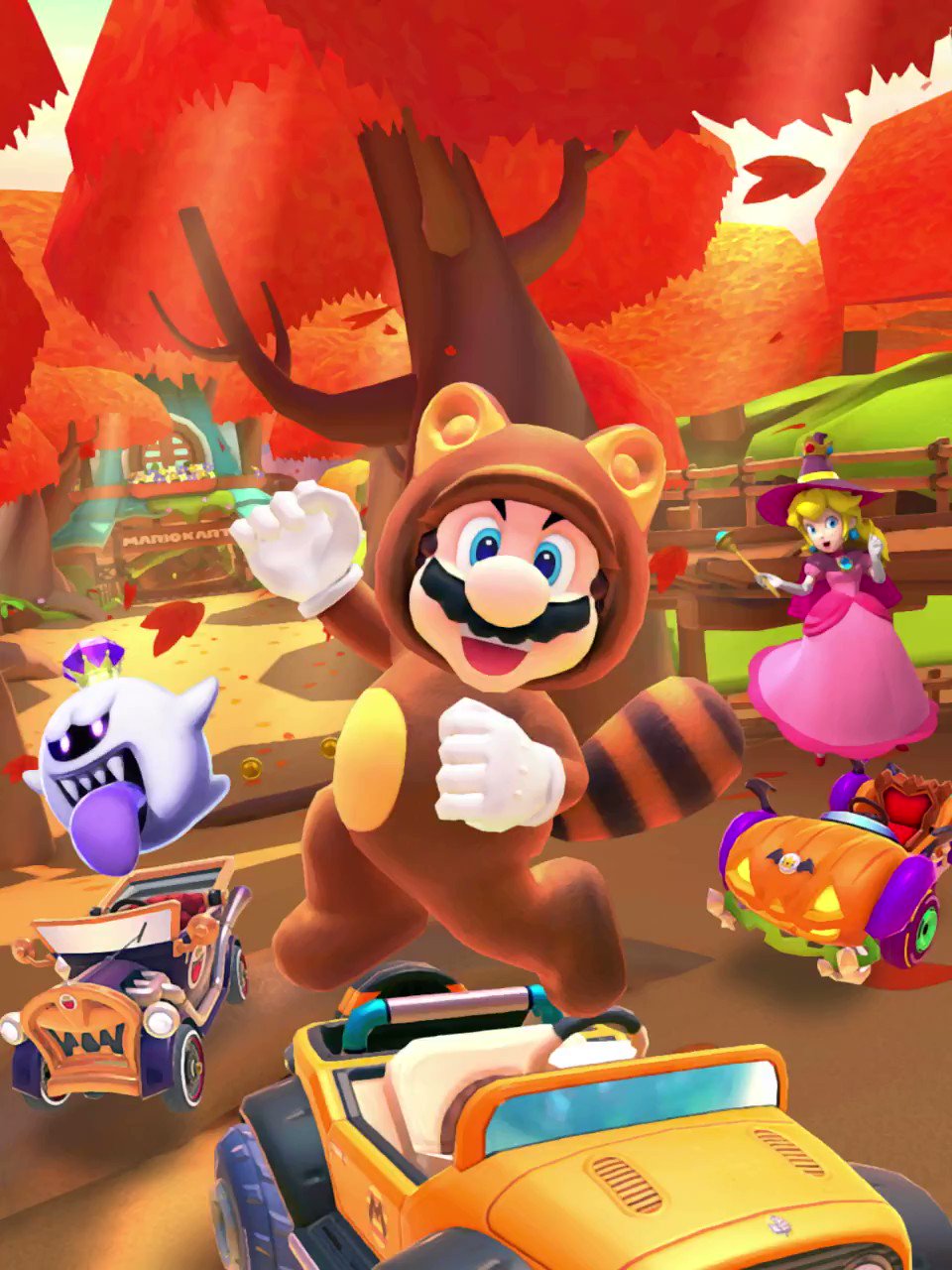 マリオカート ツアー 次回ツアー予告 2nd アニバーサリーツアーもいよいよ終盤戦 次回ツアーは Wii メイプルツリーハウス が舞台の オータムツアー 開幕 昨日ご紹介した新スキルにピッタリのキャラが登場 マリオカートツアー T Co