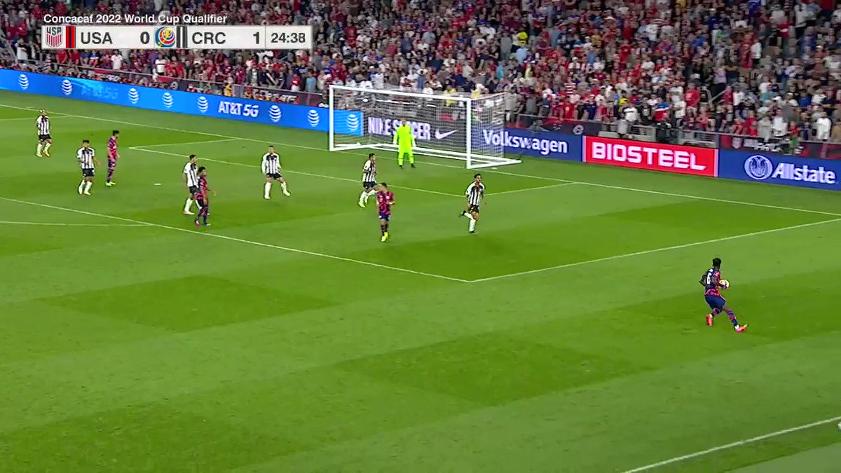 Dest pulled the USA up level with an amazing goal vs Costa Rica. #FIFA22 https://t.co/ysqW0powkX