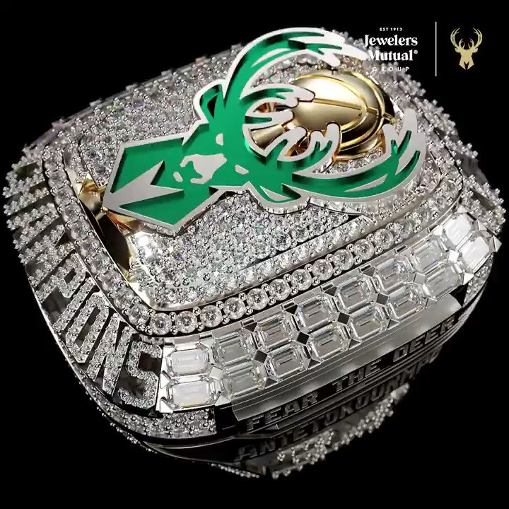 2021 Milwaukee Bucks NBA World Championship Ring 