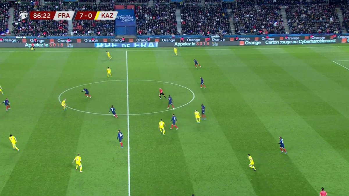 ¡Goooooooooool de Francia! 🔥😎

Francia se mete al Mundial con una goleada escandalosa. Cuatro goles de Mbappé. 😎

🇫🇷 8-0 🇰🇿 

#CaminoACatar | #Francia | #Kazajistán

🔴 ¡En vivo!
📺 TUDN y @unimas
📲👉