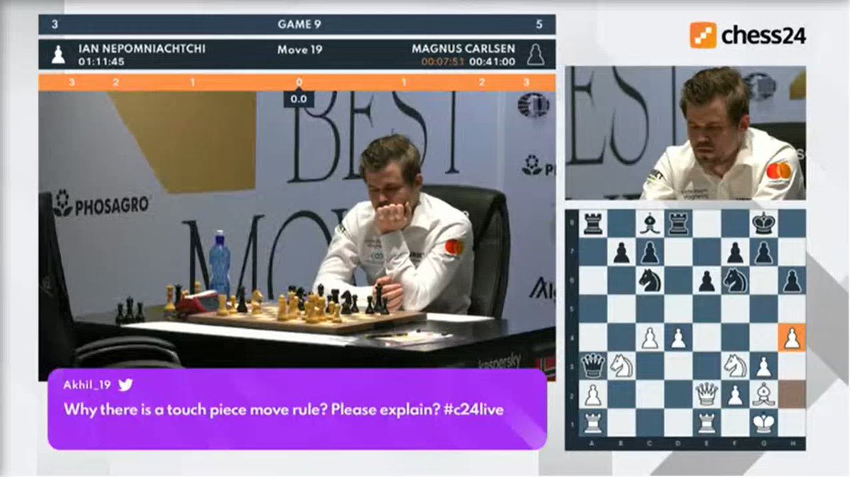 chess24.com on X: What happened there? Did Carlsen just adjust a