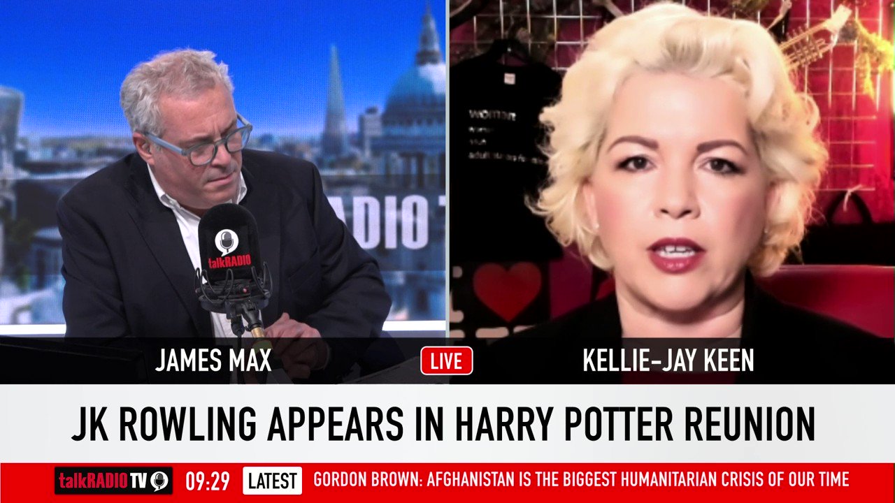 James Max clashes with Campaigner over ‘Sex-based Rights’ and JK Rowling’s ‘Trans-Row’.