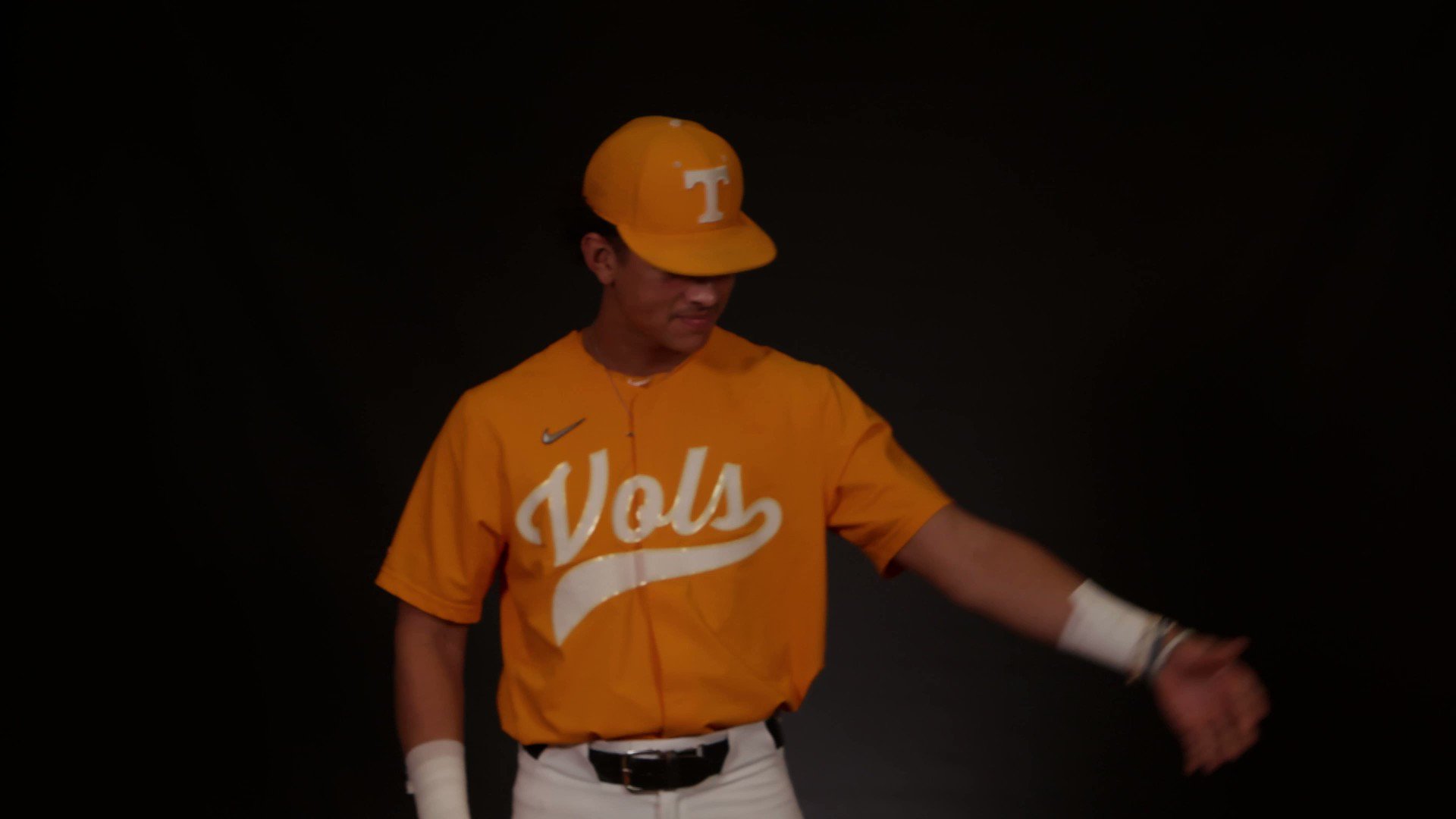 orange tennessee vols baseball jersey