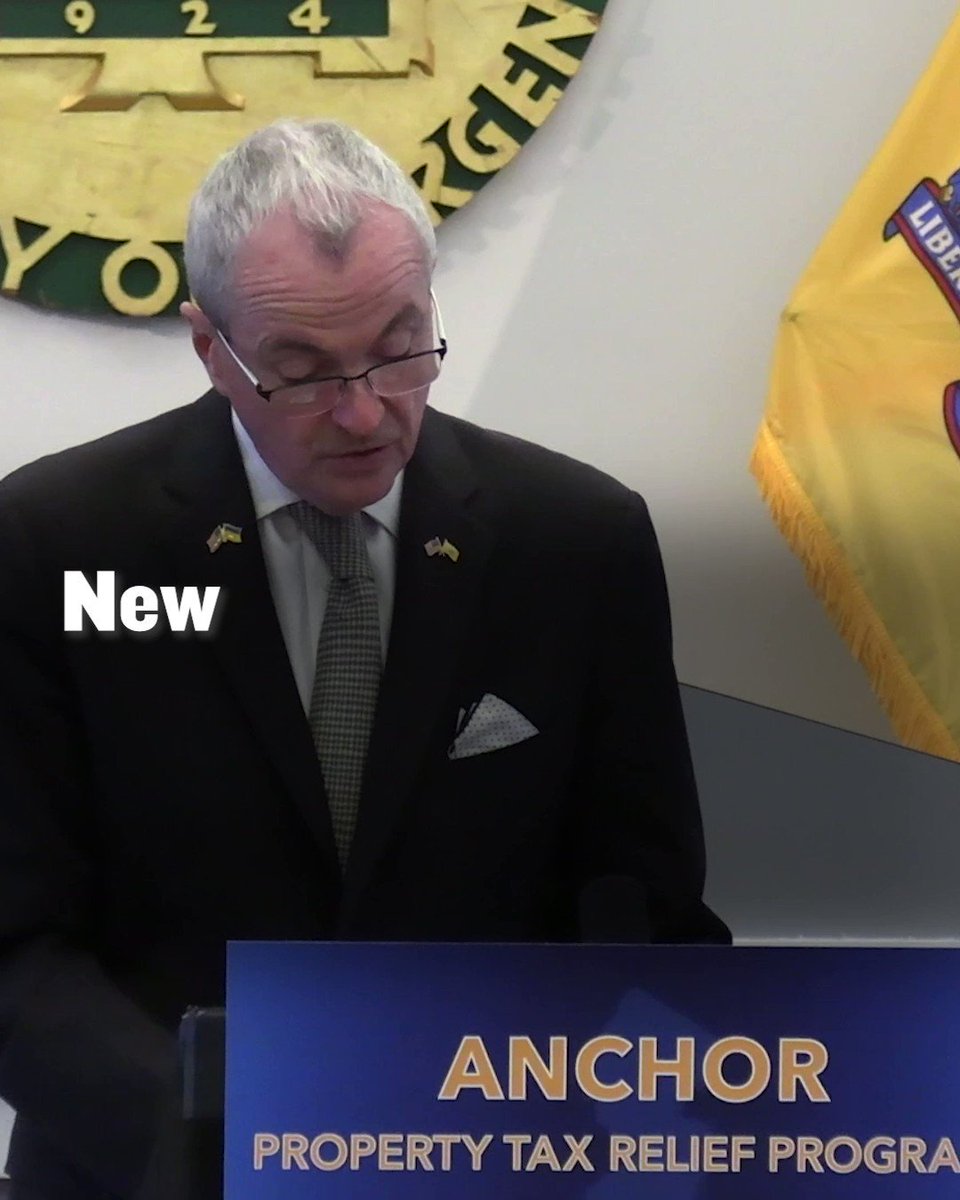 Governor Phil Murphy on Twitter "Through our ANCHOR Property Tax