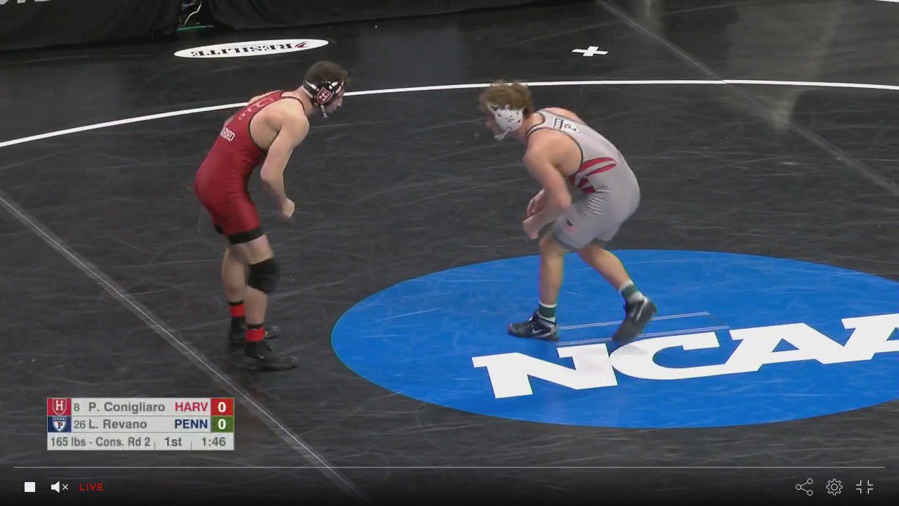 Harvard Wrestling on Twitter "End 1 Phil Conigliaro gets the match's