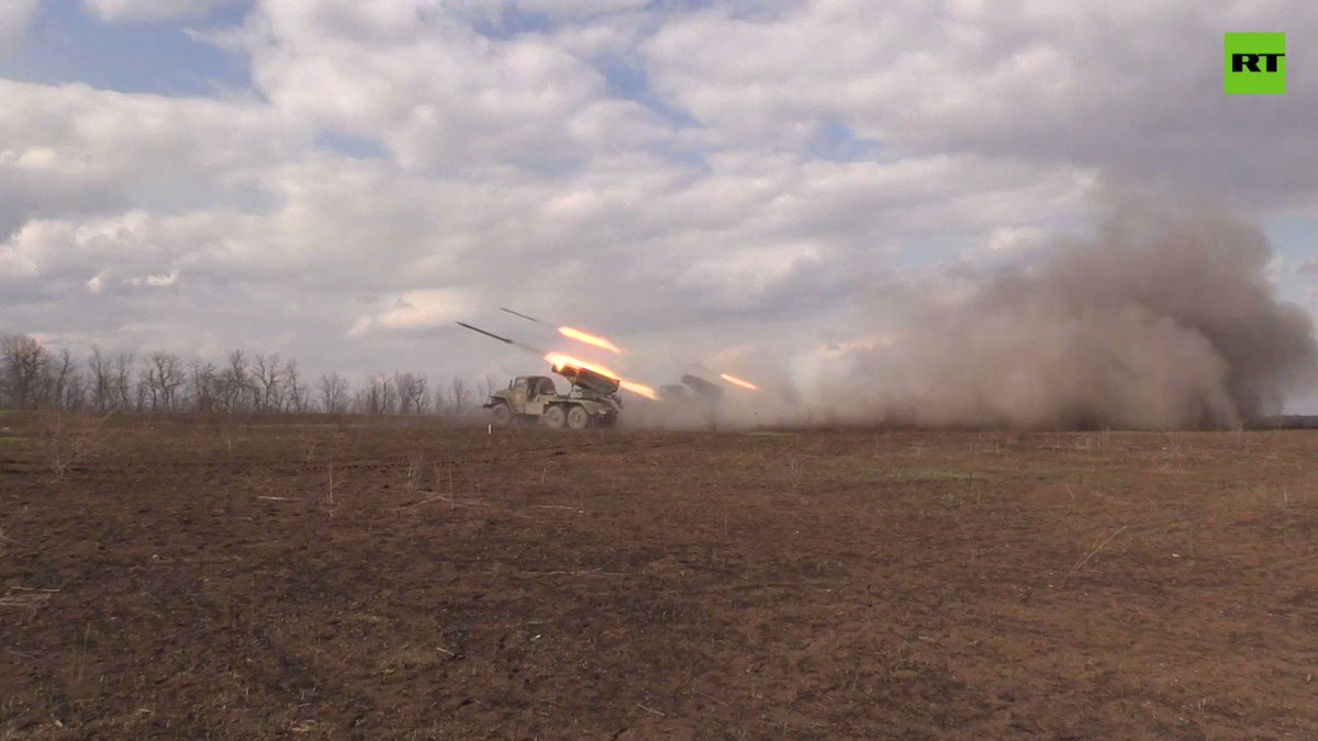 RT @RT_com: Russian ‘Grad’ multiple rocket launcher systems fire in Ukraine https://t.co/vRf3I8vQ8f