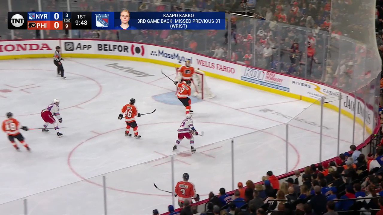 NHL on Twitter: "Kaapo Kakko kicks the scoring off! 📺: @NHL_On_TNT ️ ...