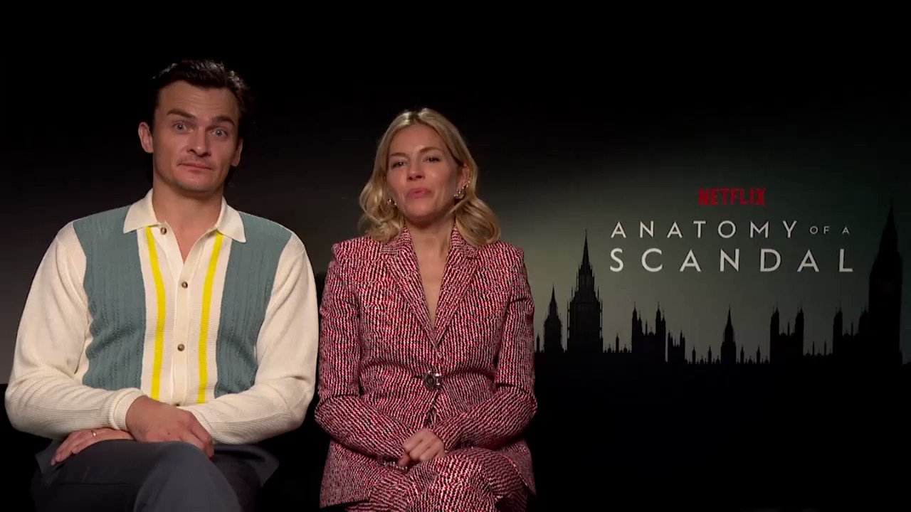 @APEntertainment: Rupert Friend and Sienna Miller say their own experience with paparazzi gave them "a lot to draw on" in "Anatomy of a Scandal" press scenes.