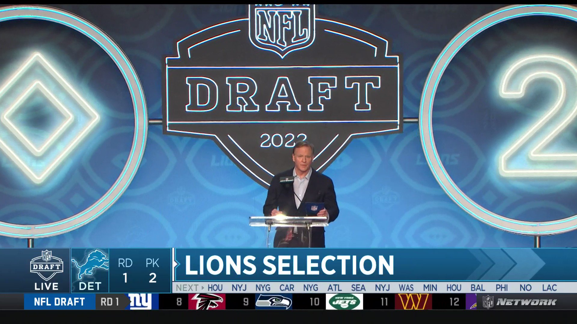 Detroit Lions on X: 'With the second pick in the 2022 NFL Draft