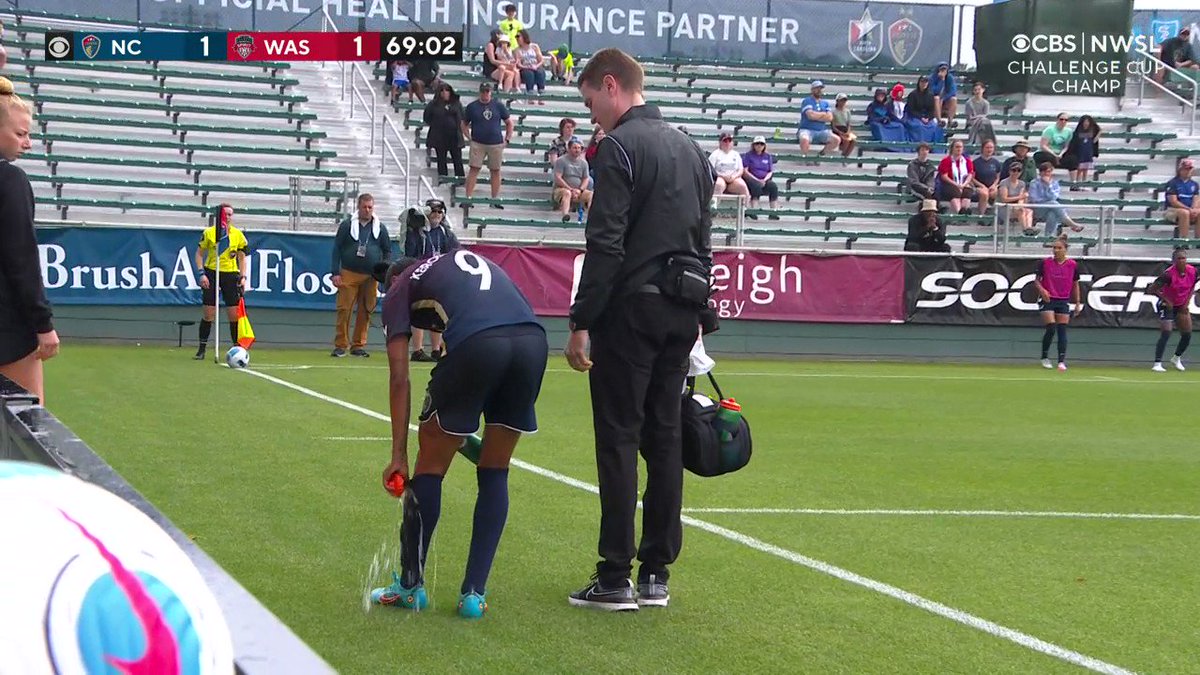 It's a BIG response from @TheNCCourage to restore the lead! ⚽️

Just under 20 minutes to play in the #NWSLChallengeCup Final!

#NCvWAS | #CueTheChaos