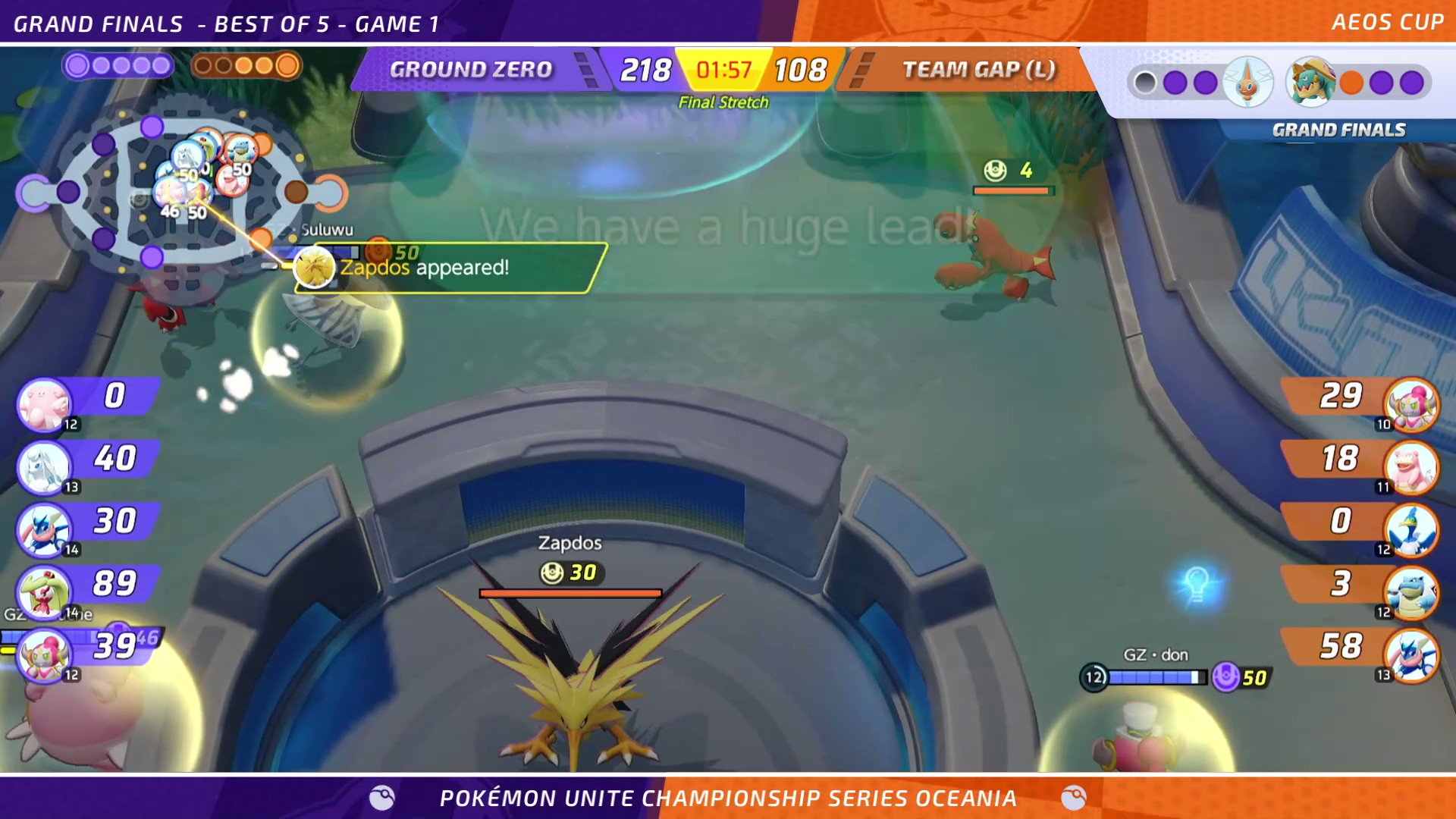 Pokémon UNITE Championship Series on Twitter "GZ・Joe diff. Ground Zero