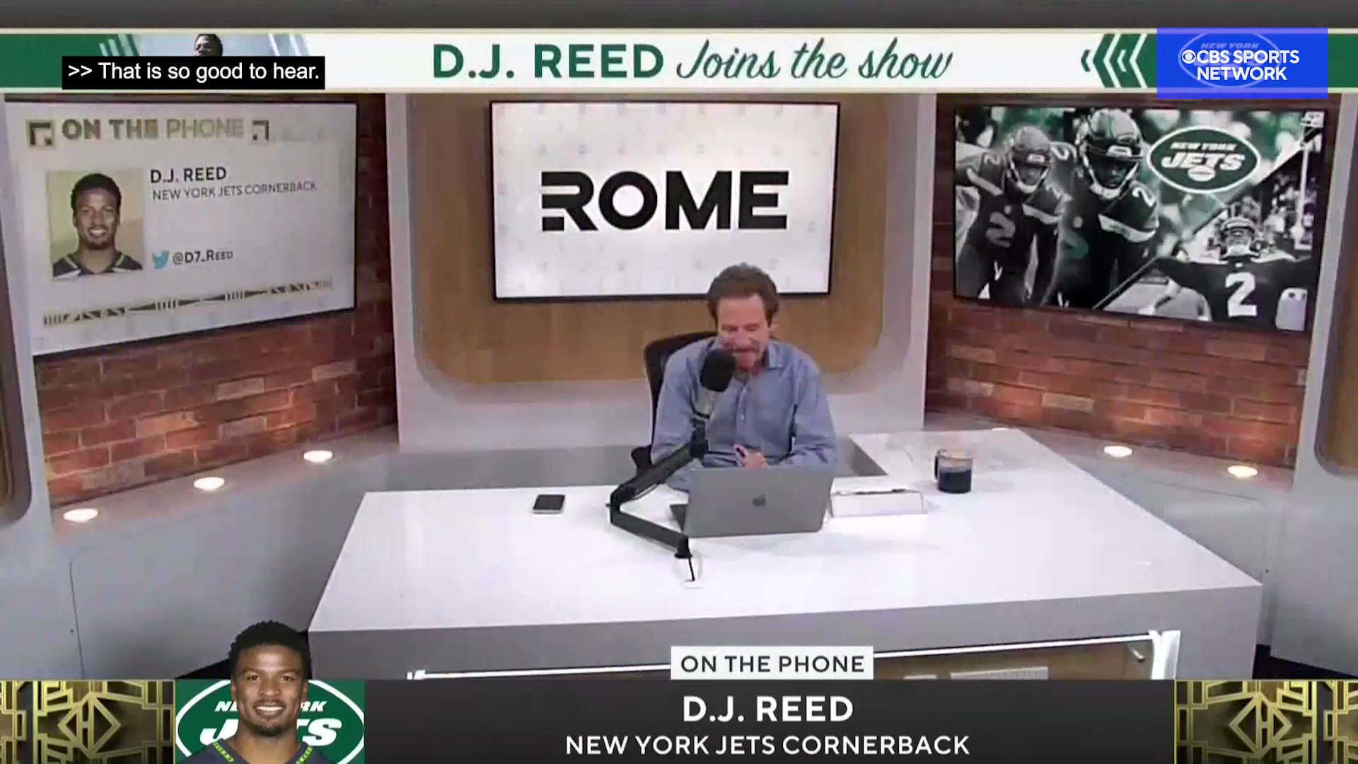 Jim Rome on Twitter ".D7_Reed lays out exactly why he chose the Jets
