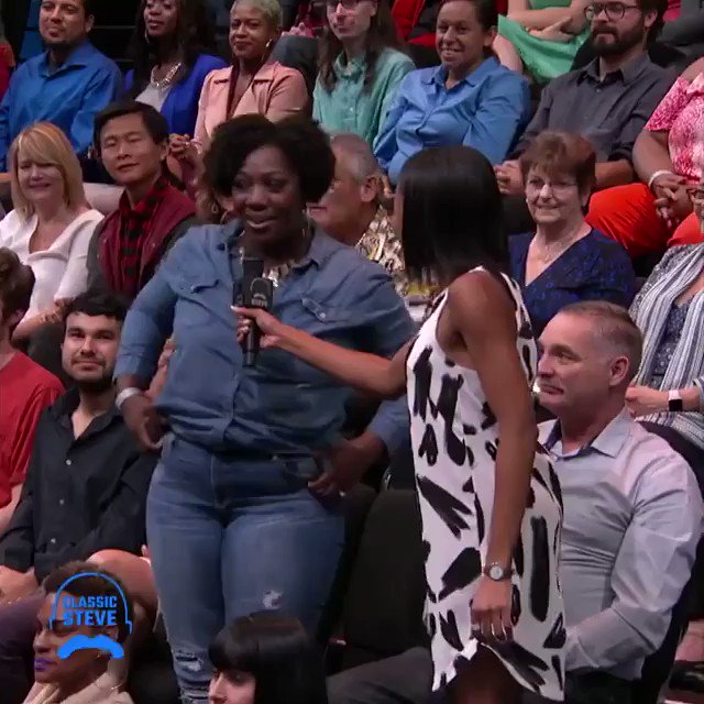 Steve TV Show on Twitter "People won’t stop staring at this woman and