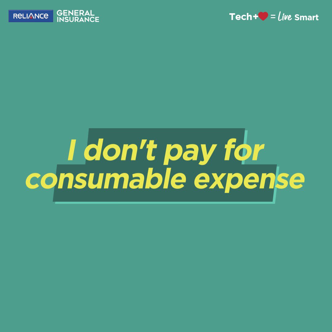 Reliance General on Twitter "The Consumable Expenses Cover ensures you don't pay for gloves