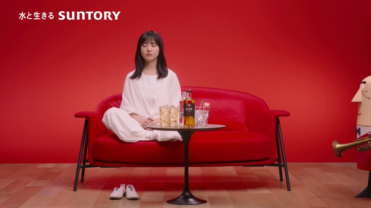 レア】トリスおじさん 吉高由里子 店舗用ペーパー陳列台 POP