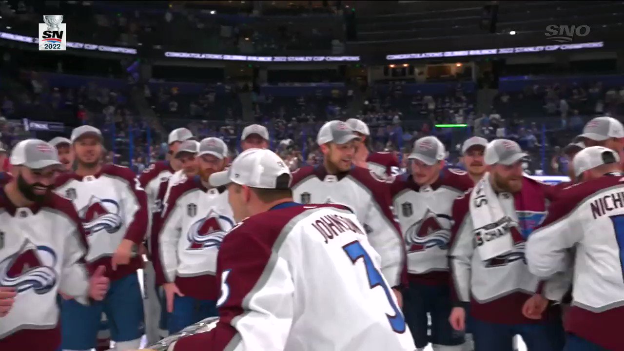 Colorado Avalanche lift the Stanley Cup