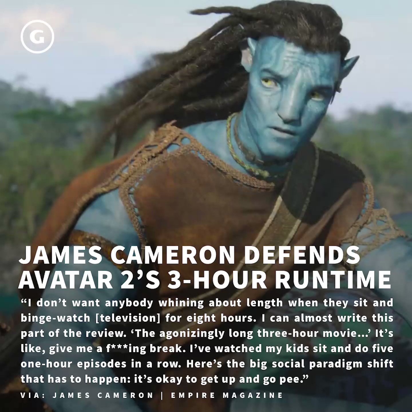 James Cameron Says Avatar 2 Profit Means 3 More Films