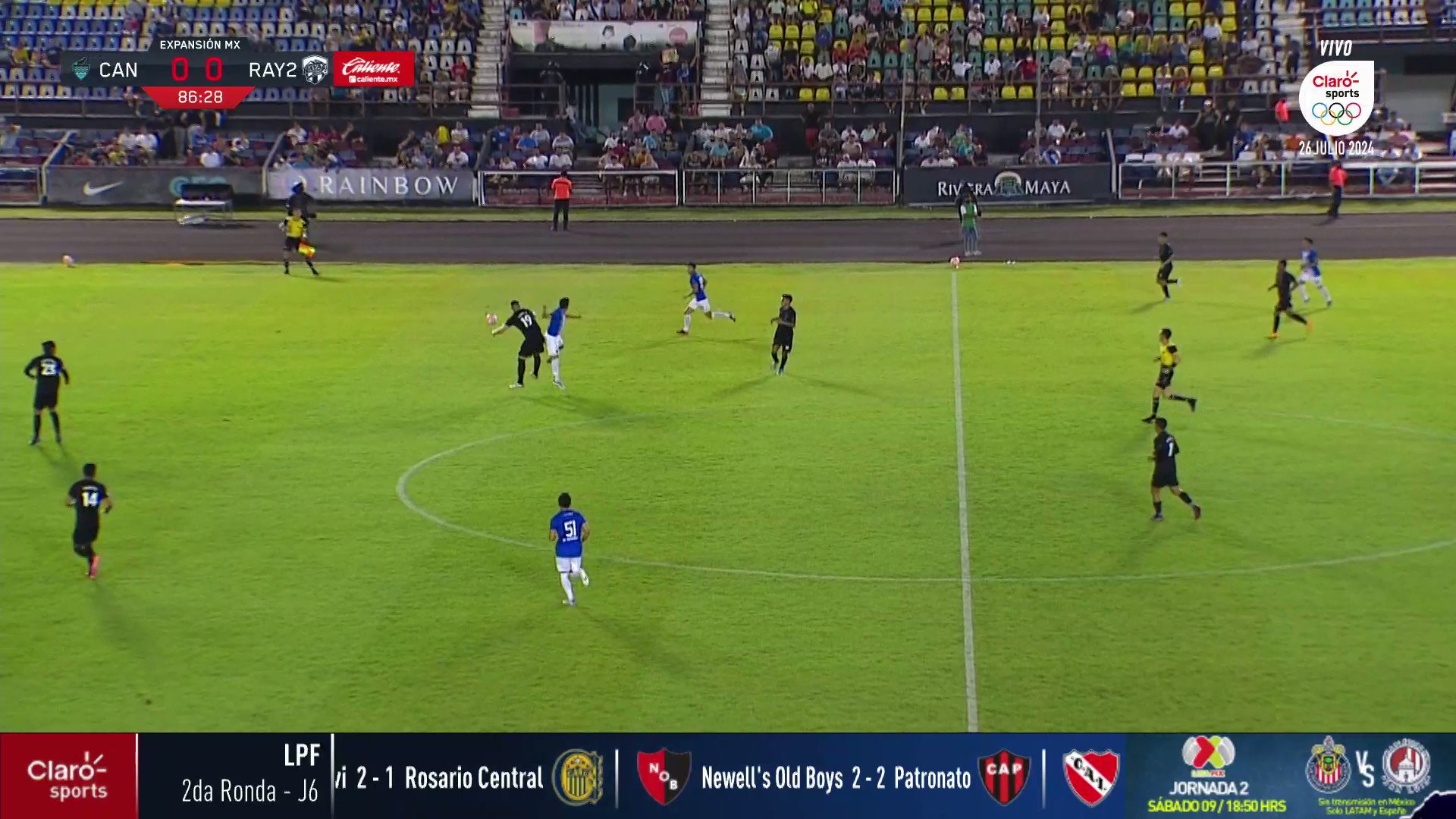 ¡GOOOOOOL! ¡GOOOOOOOOOOL DE RAYA2!⚽️

Cuando dominaban los locales, vino este disparo de Martínez para mandarla a guardar y ponerse al frente

@cancun_fc 0⃣-1⃣ @Raya2CFM
EN VIVO: