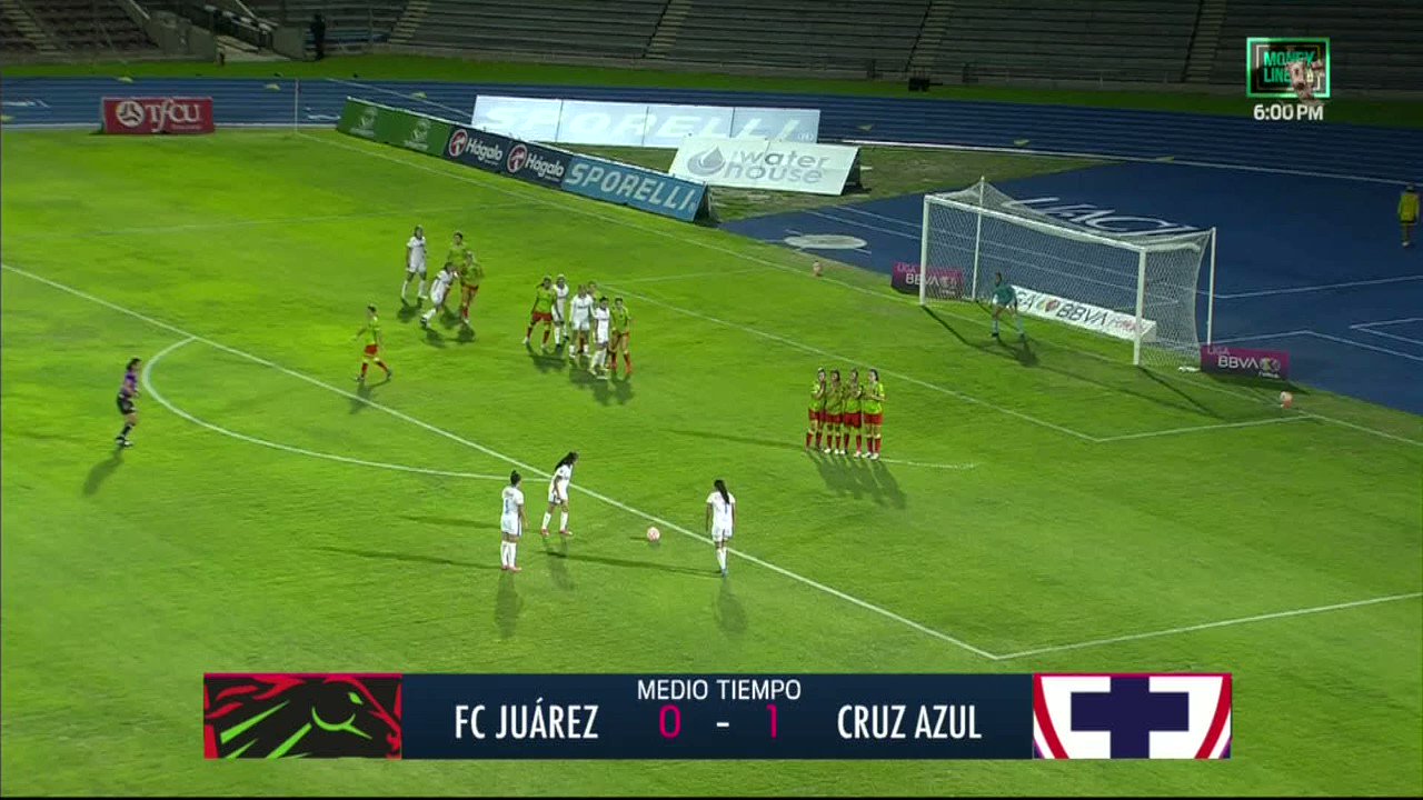 📹#NoTeLoPierdas 

¡¡G⚽⚽⚽LAZO!!! 

Con un disparo de tiro libre, Andrea Sánchez abrió los números en la frontera, y se estreno con gol con la 🚂Máquina.

#VamosPorEllas👊🏼”
