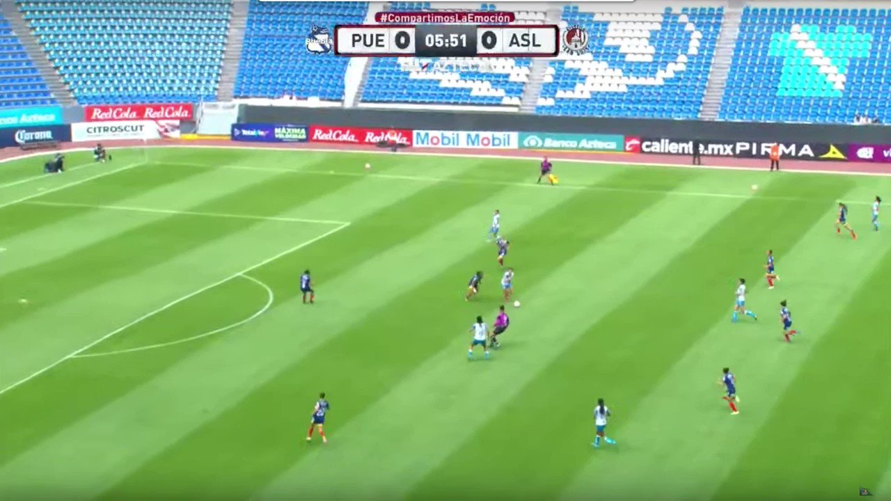 📹#NoTeLoPierdas 

¡NO LO PENSÓ! 🤯

Carolina Solís abrió el marcador  para la 🎽Franja en el Cuauhtémoc, con un tremendo disparo. 

#VamosPorEllas👊🏼”