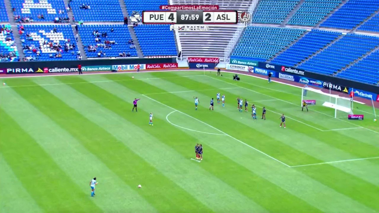 📹#NoTeLoPierdas 

¡¡¡G⚽⚽⚽L!!! 

Esther Mora marcó el QUINTO gol para el equipo poblano. 🎽

#VamosPorEllas👊🏼”
