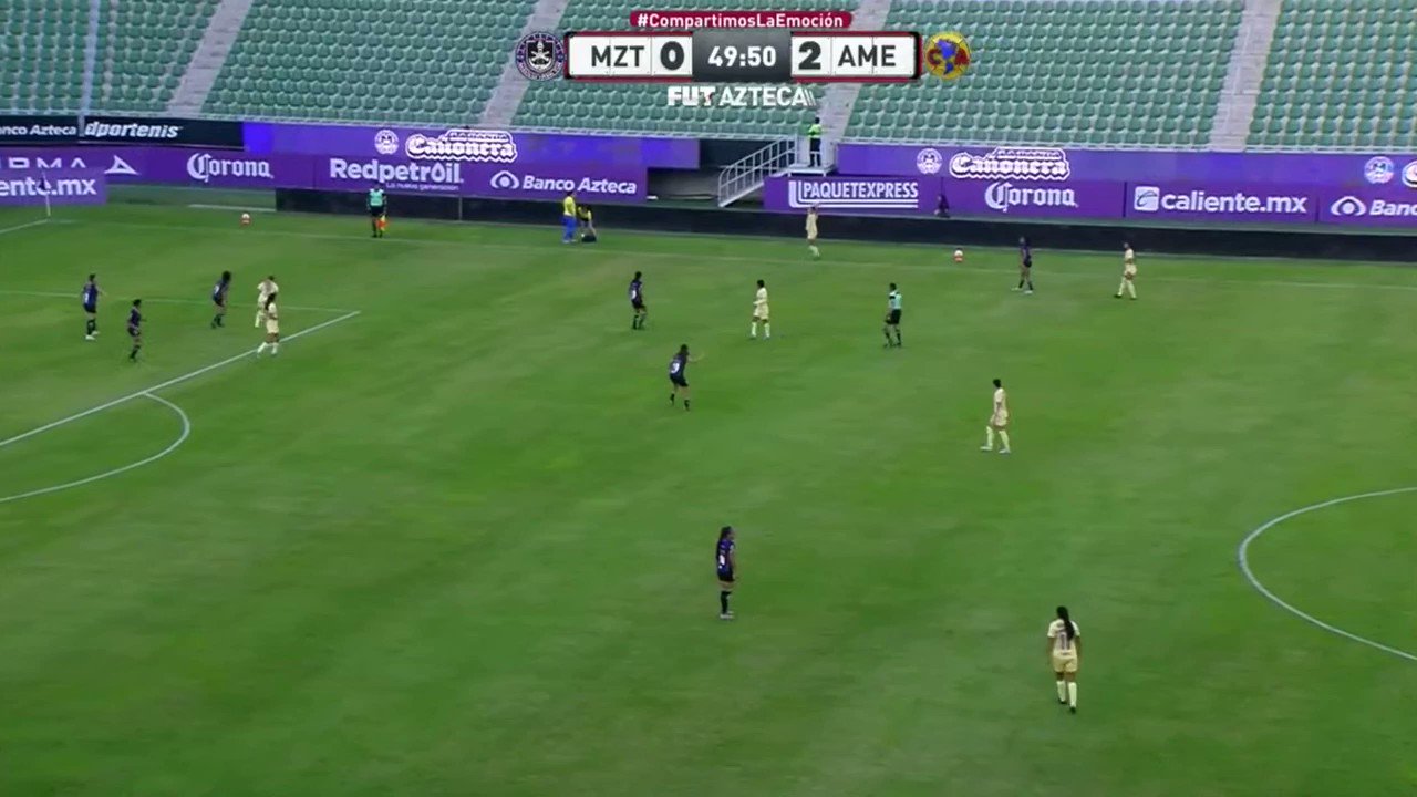 📹#NoTeLoPierdas 

¡¡¡G⚽⚽⚽L!!! 

Nicki Hernández anotó su primer gol del AP22, y adelante 0-3 a las Azulcremas en el 🐙‘Kraken’.

#VamosPorEllas👊🏼”