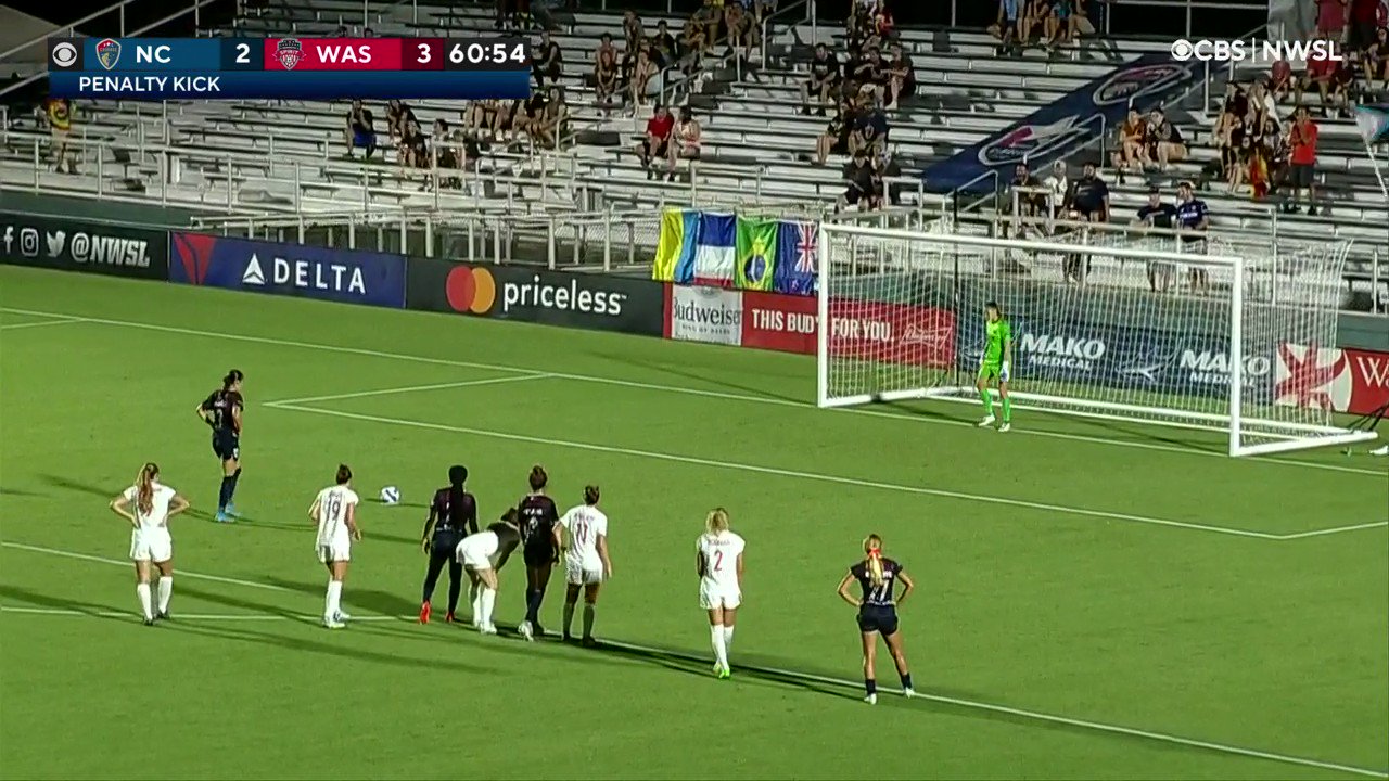 Diana Ordoñez buries the PK to bring this game level (again)!

@TheNCCourage | #CourageUnitesUs”