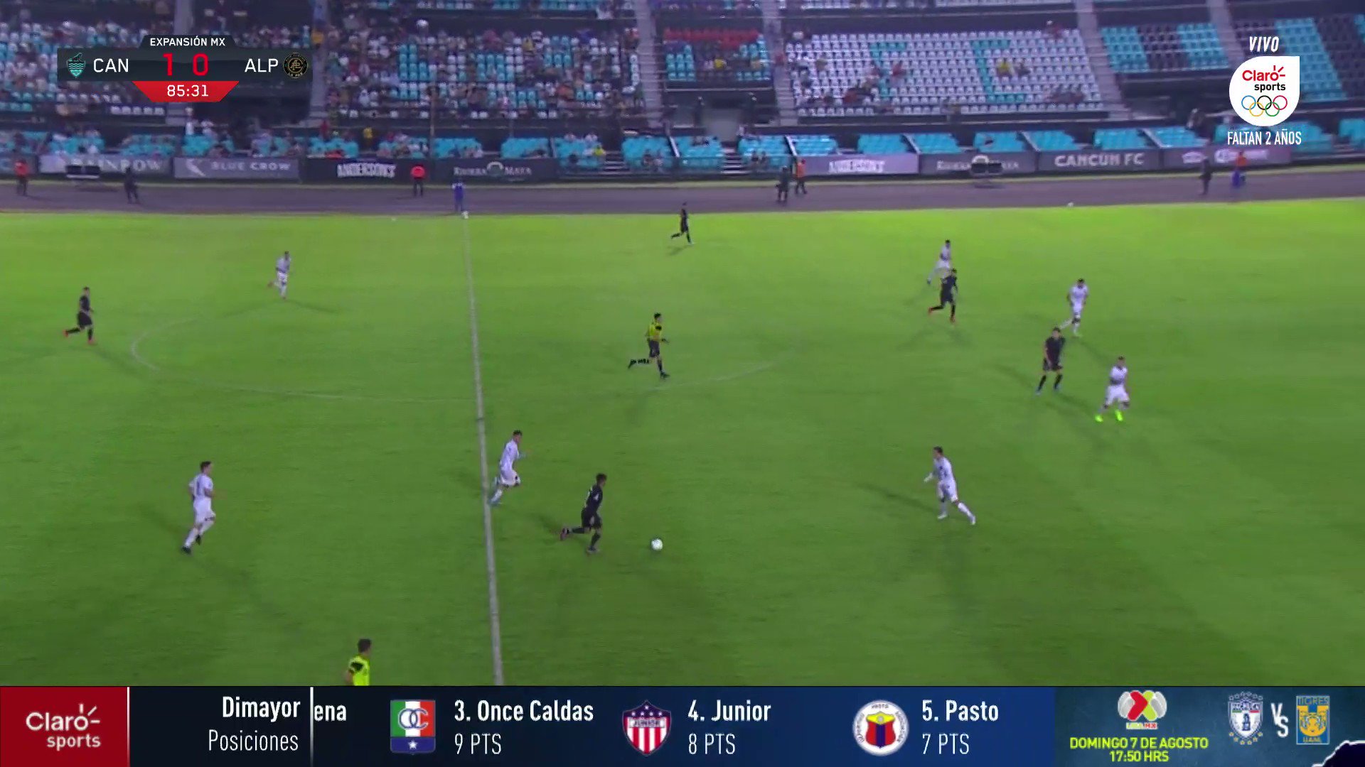 ¡GOOOOOOOOL! ¡GOOOOOOOL DEL @cancun_fc!⚽️

Arturo Sánchez clava el segundo de la noche a favor de los locales

🦎2⃣-0⃣⚫️🟤
EN VIVO: