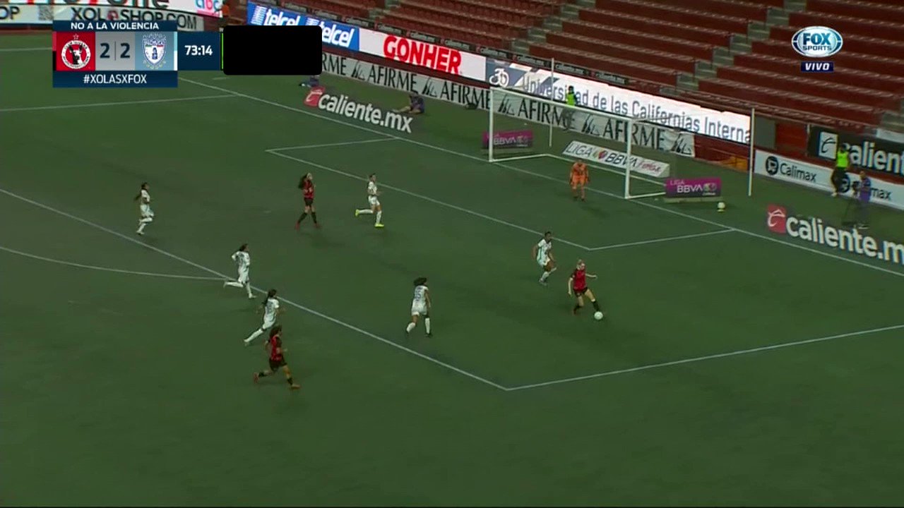 📹#NoTeLoPierdas 

¡¡¡G⚽⚽⚽L!!! 

Renae Cuéllar ponía el 3ro de la noche, para 🐕@XolosFemenil.

#VamosPorEllas👊🏼”