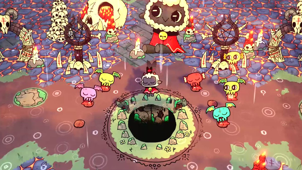 Devolver Digital on X: Behold 'Cult of the Lamb' from @MassiveMonsters! Repay your debt battling through mysterious regions, spreading the word of your dark lord, and building your flock into an adorably