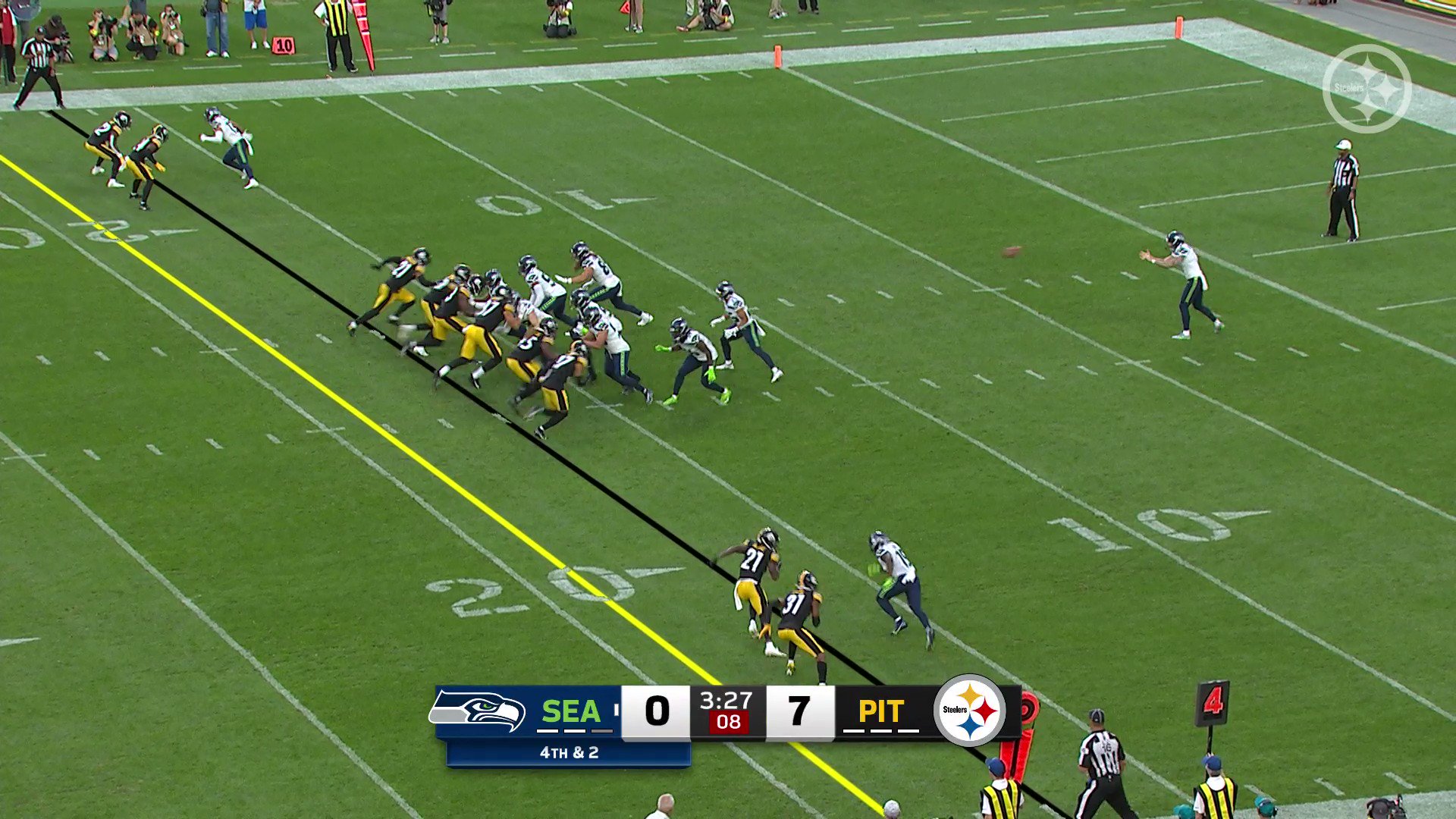 NFL on Twitter "That's how you set up good field position 😎 StevenSimsJr 📺 SEAvsPIT on